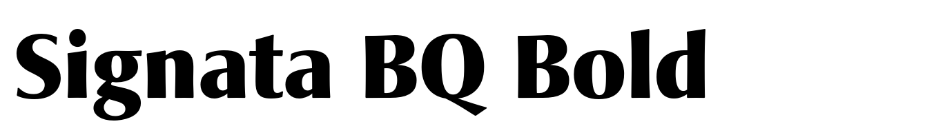 Signata BQ Bold